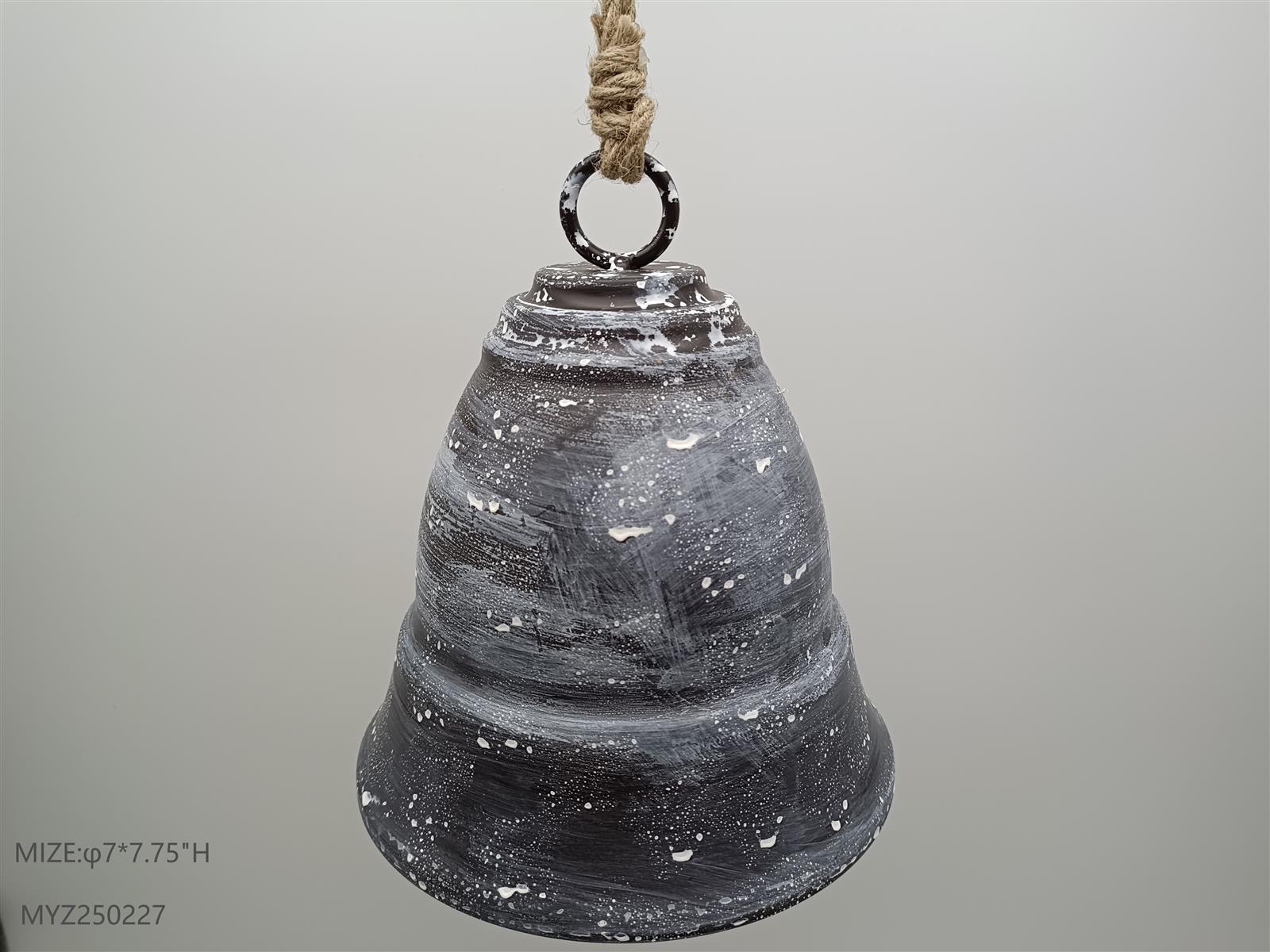 Rustic metal Christmas bell