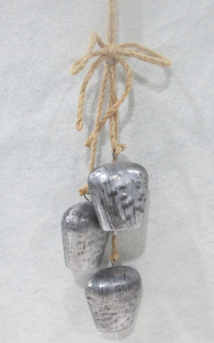 Silver Bell Cluster Rope Hanging Ornament